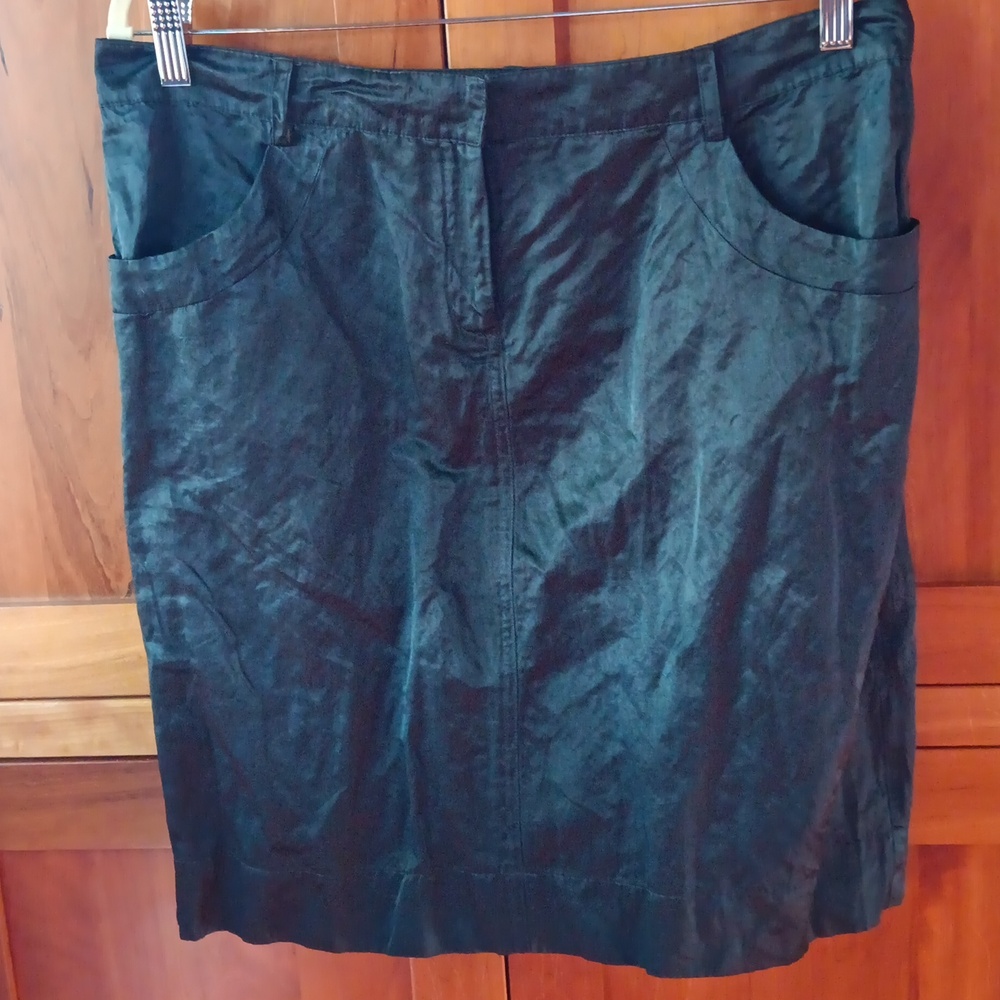Eileen Fisher slate blue straight skirt, like new,  size 14P